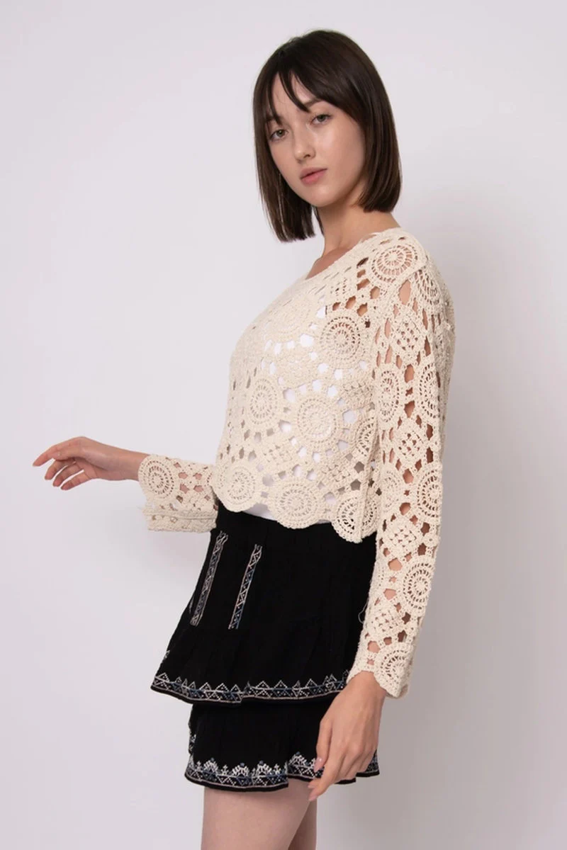 Intertwined Crochet Sweater - Image 3