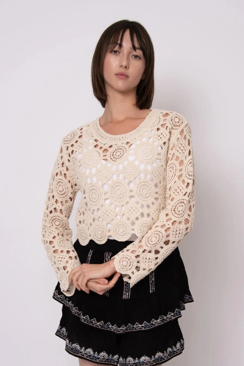 Intertwined Crochet Sweater - Image 4