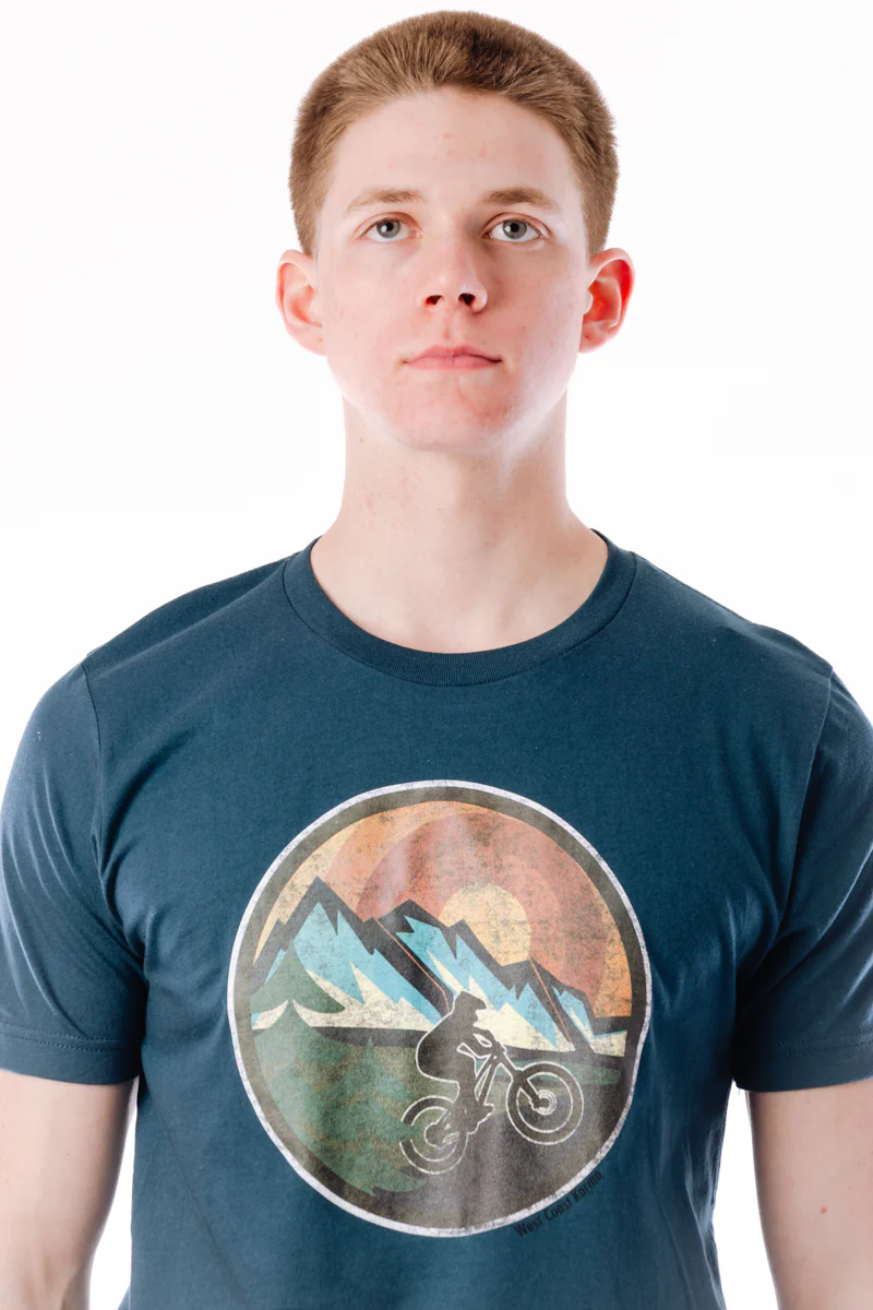 Retro Mountain Biker Tee - Image 2