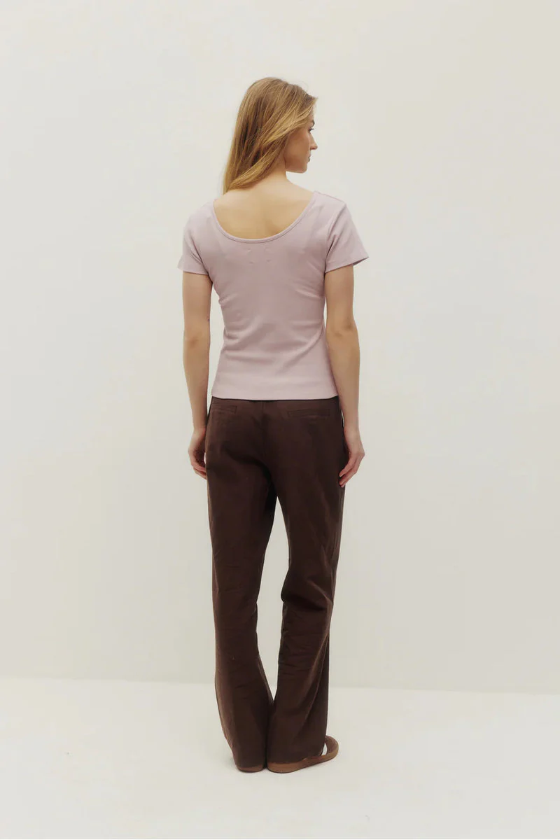 Rosie Low Rise Linen Pants - Image 4