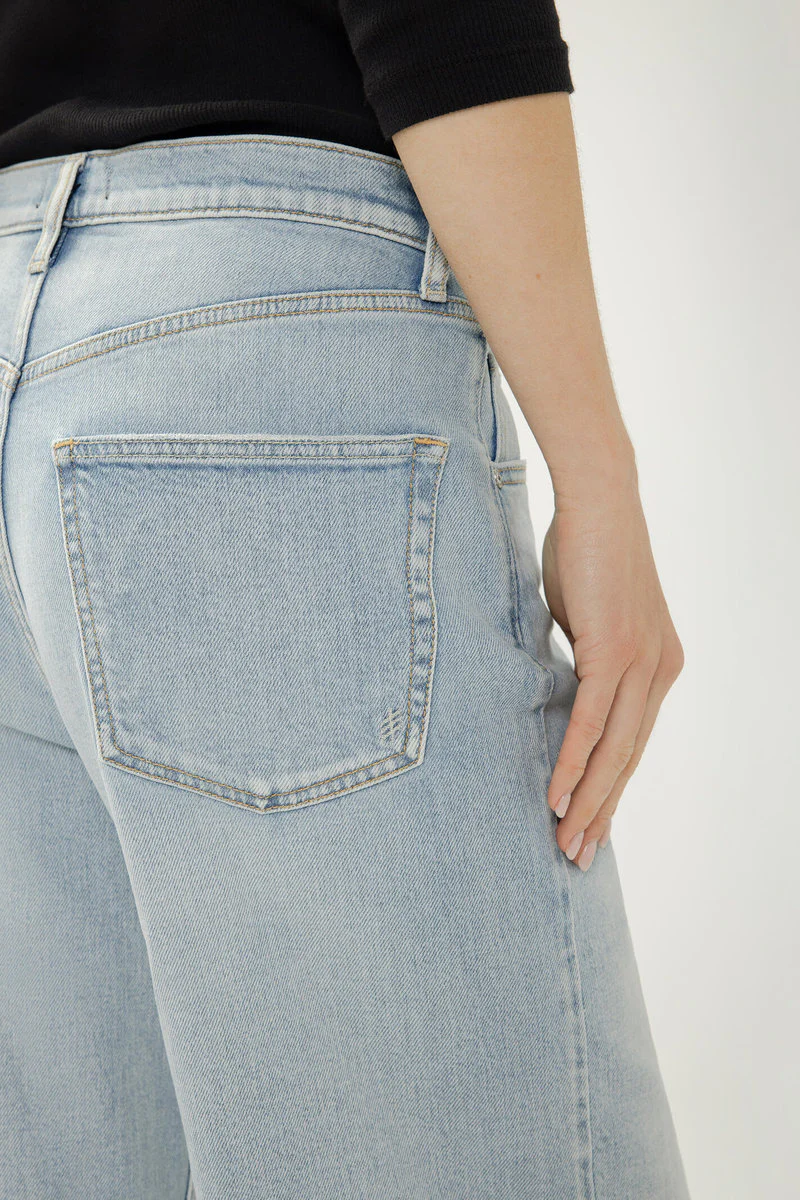 Be Easy High Rise Wide Leg Cropped Jeans - Image 4