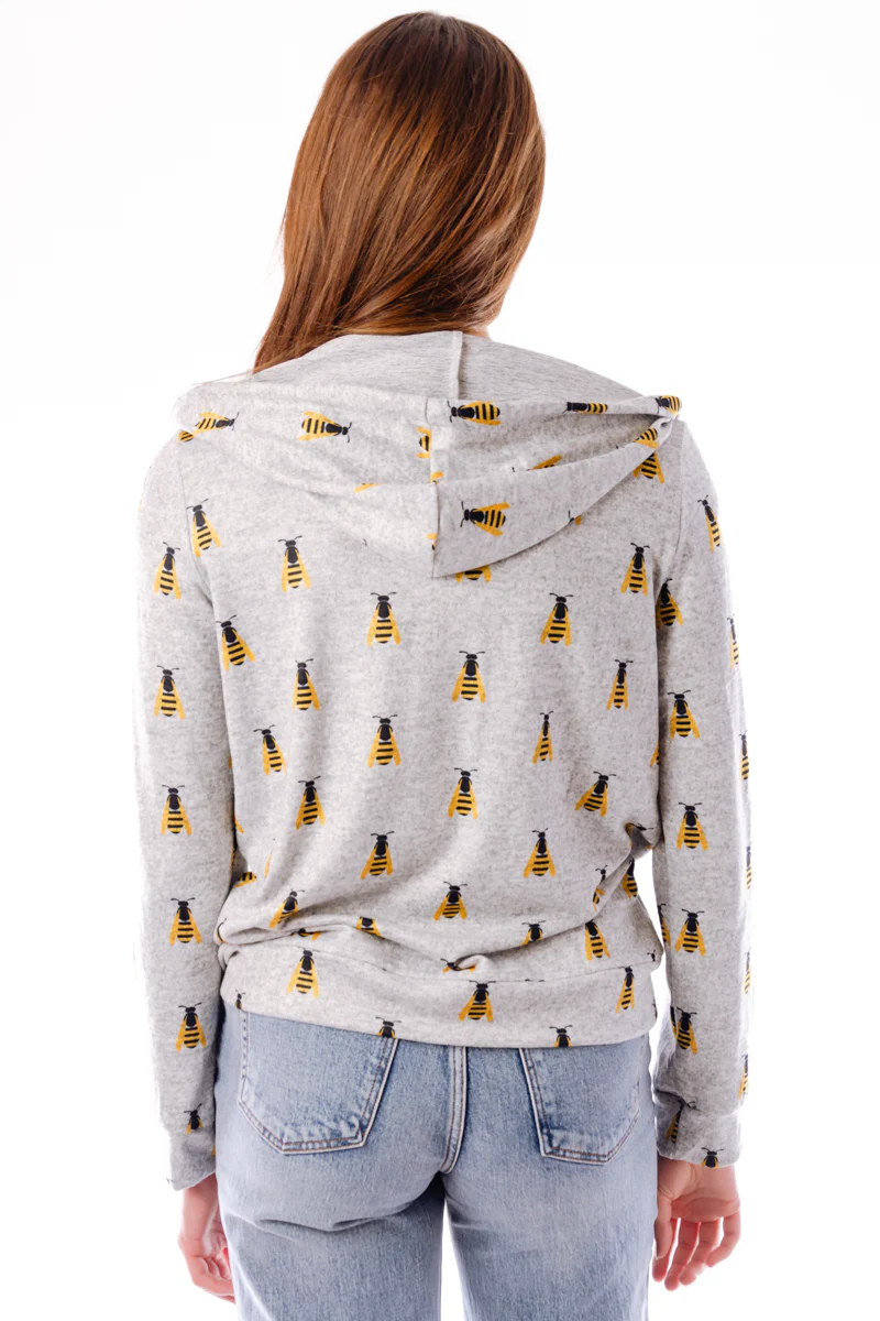 Small Bees Zip-Up Hoodie - Image 4