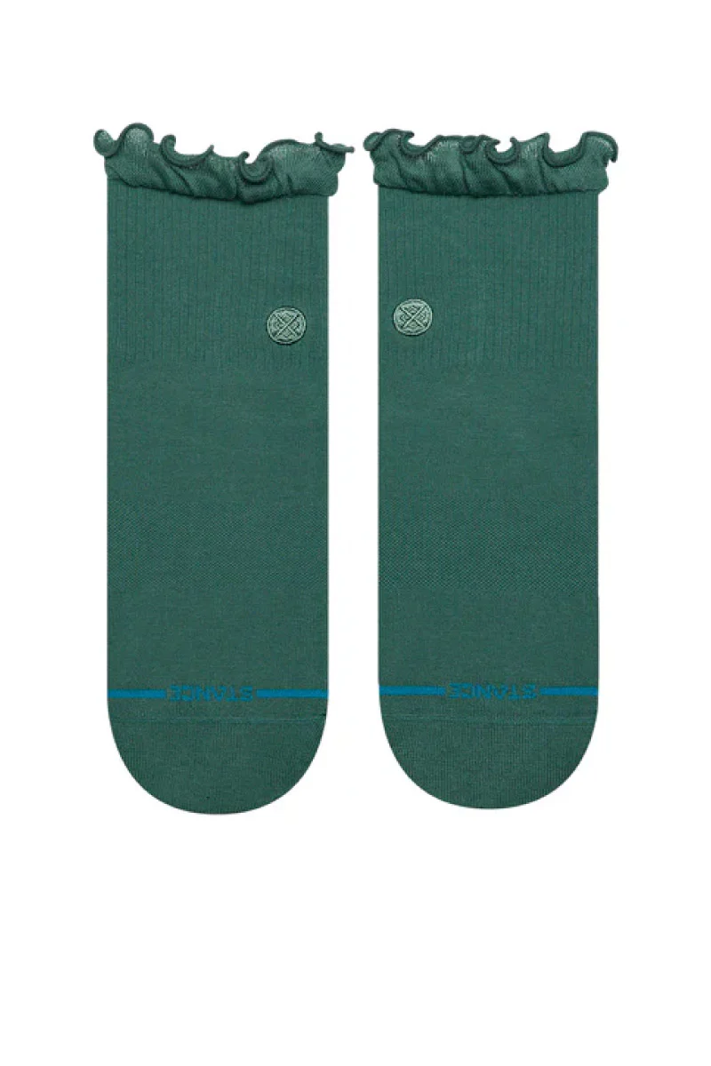 Ruffle Icon Quarter Sock - Teal - Image 2