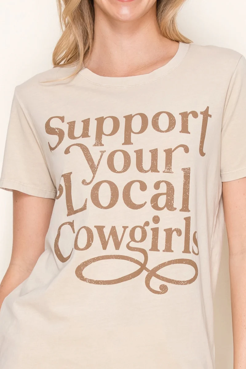 Support Your Local Cowgirls Tee - Image 2