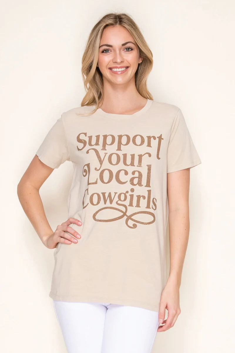 Support Your Local Cowgirls Tee - Image 3