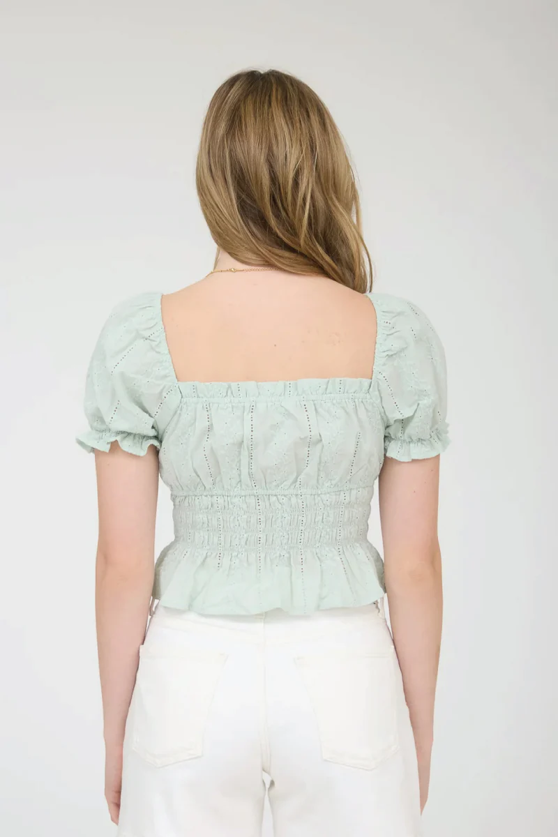 Sweetheart Peasant Top - Image 2