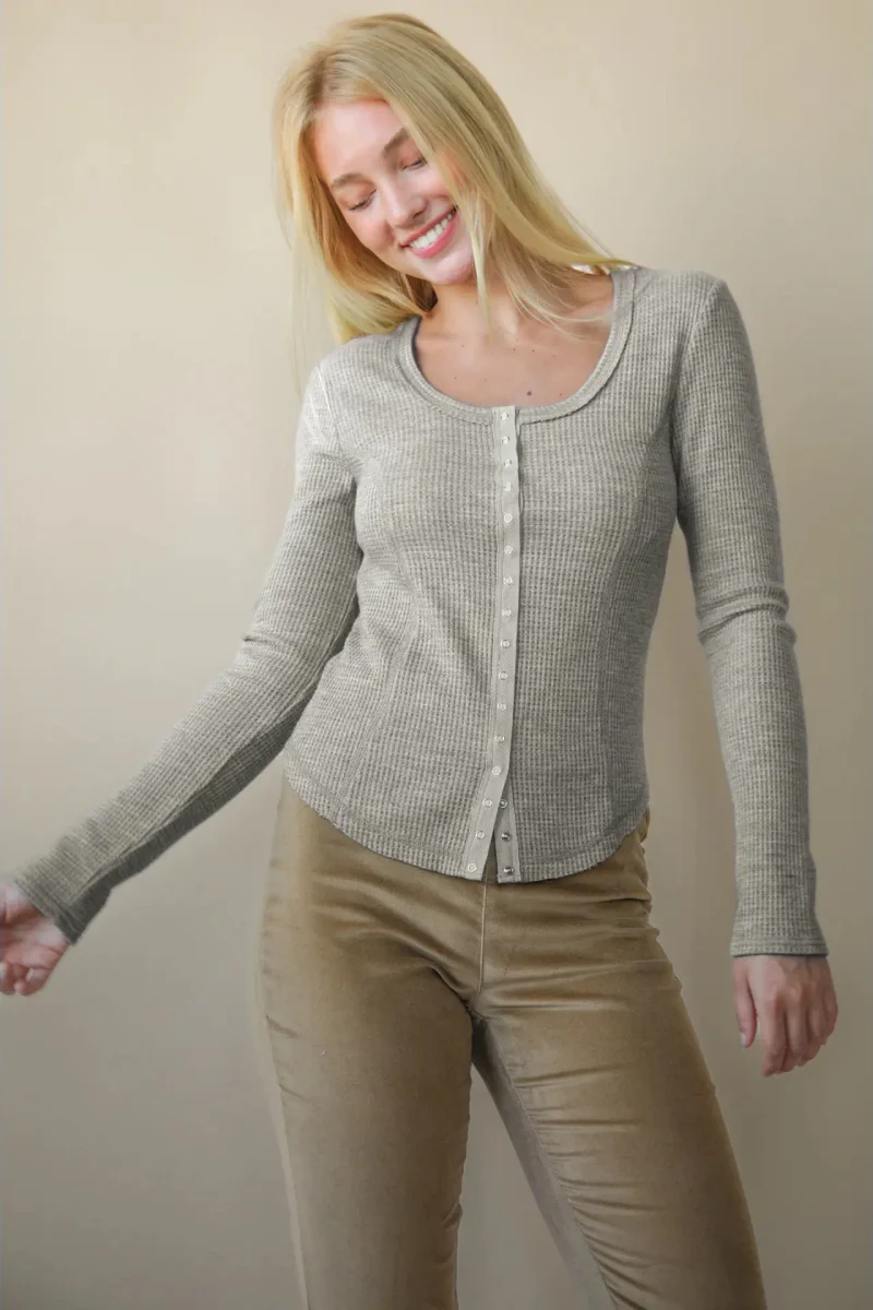 Snap Front Thermal Long Sleeve - Image 3