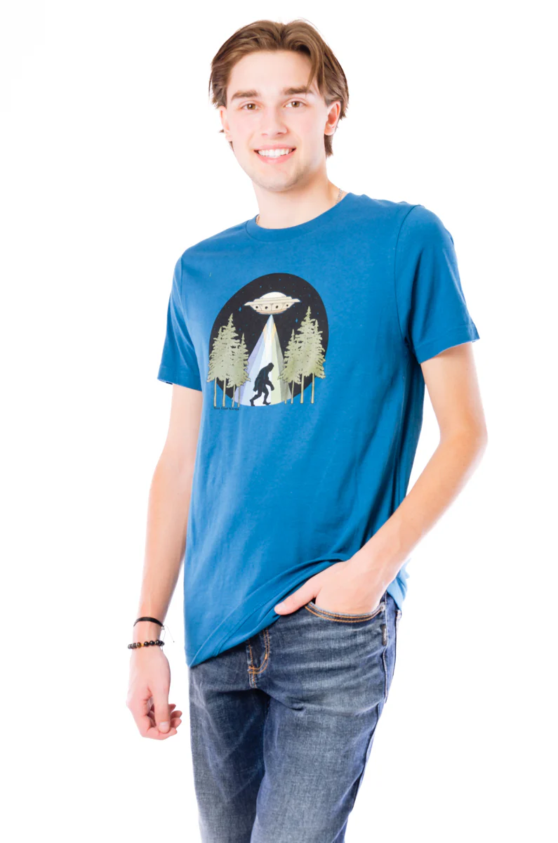 Colourful Sasquatch Abduction Tee - Image 3