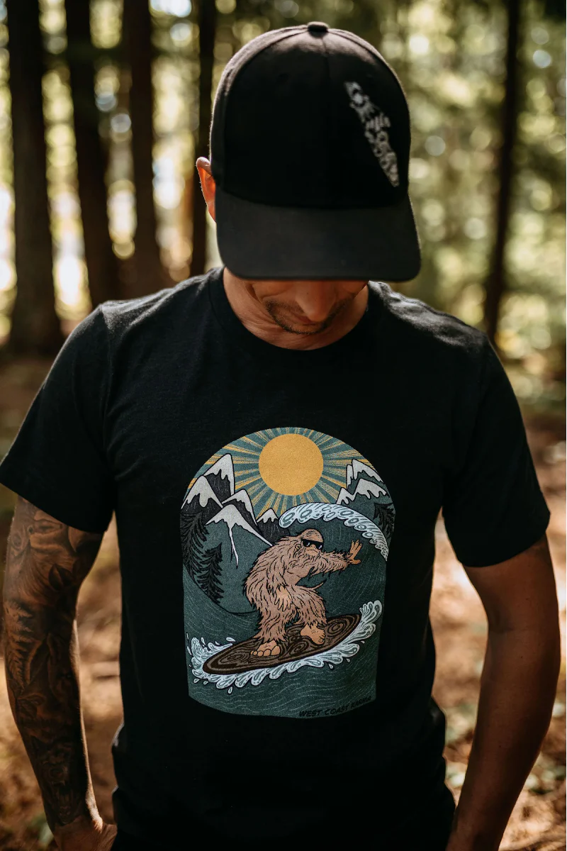 Surfing Sasquatch Tee - Image 3