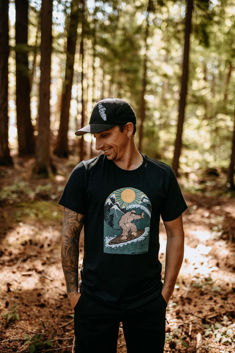 Surfing Sasquatch Tee - Image 4