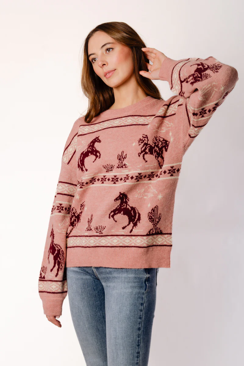 Western Horse Sweater - Image 2
