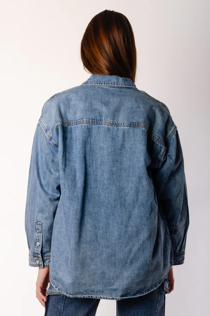 Oversized Denim Shirt - Image 4