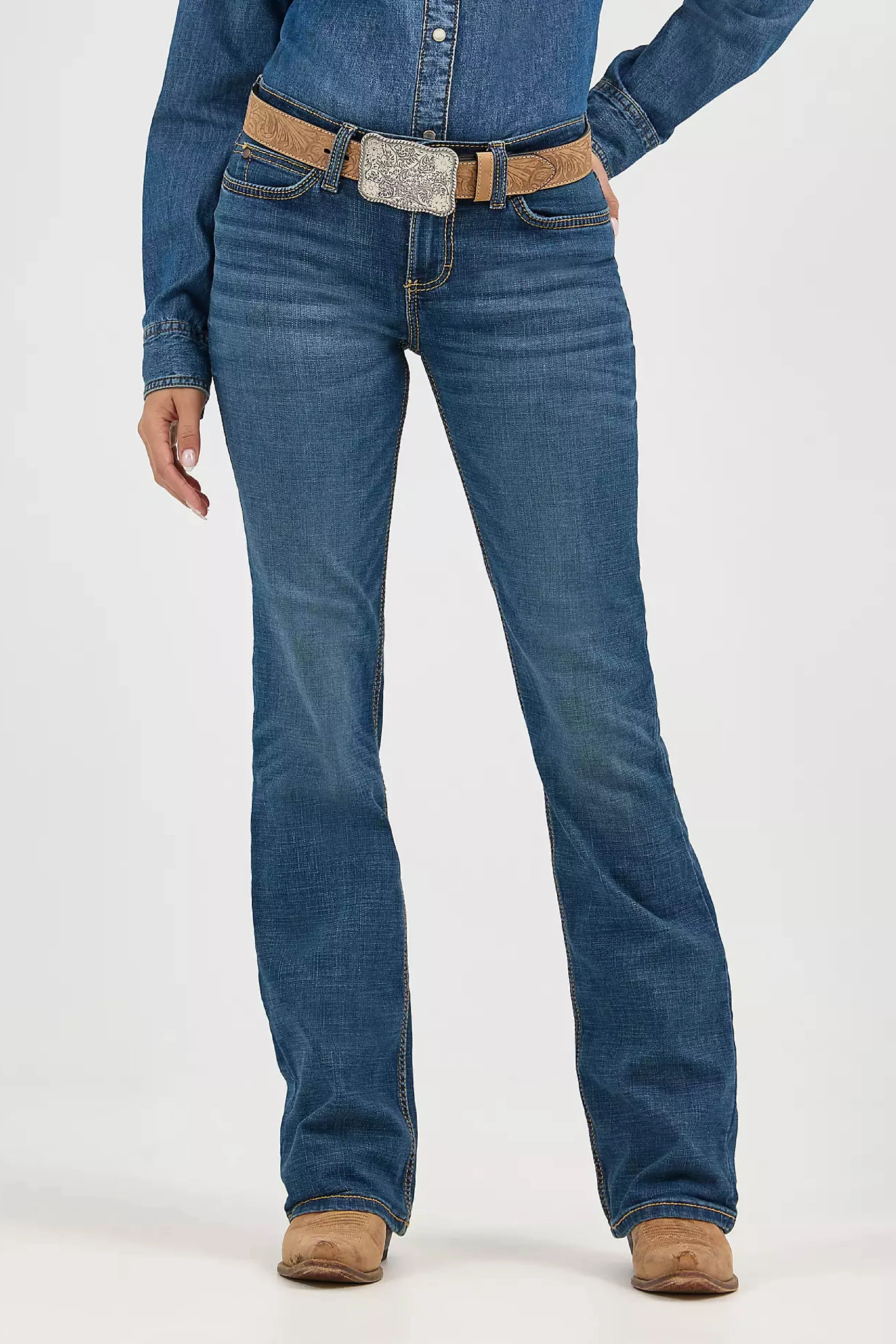 Retro Mae Mid Rise Bootcut Jeans - Image 4