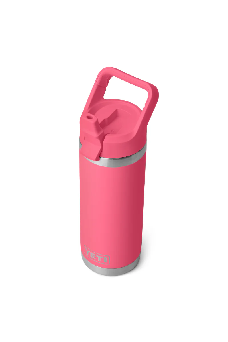Rambler 18 oz Straw Bottle - Tropical Pink - Image 3
