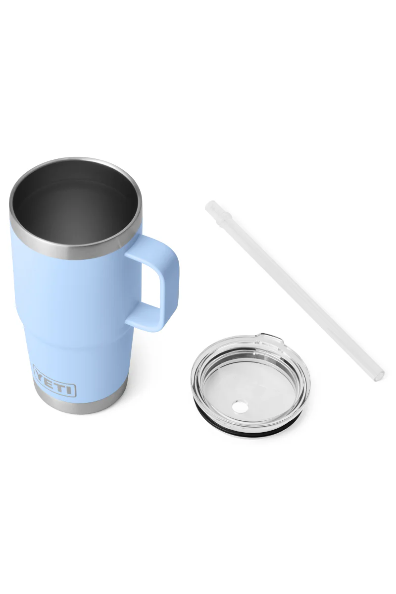 Rambler 25 oz Straw Mug - Big Sky Blue - Image 4