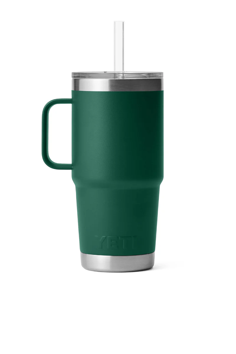 Rambler 25 oz Straw Mug - Black Forest Green - Image 3