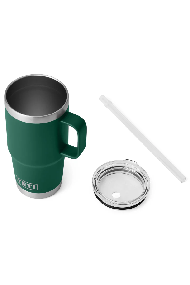 Rambler 25 oz Straw Mug - Black Forest Green - Image 4