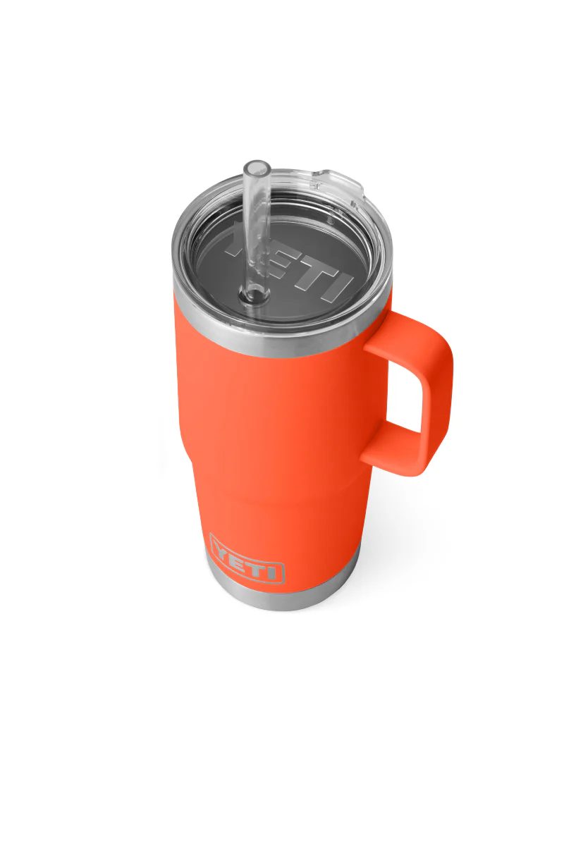 Rambler 25 oz Straw Mug - Papaya