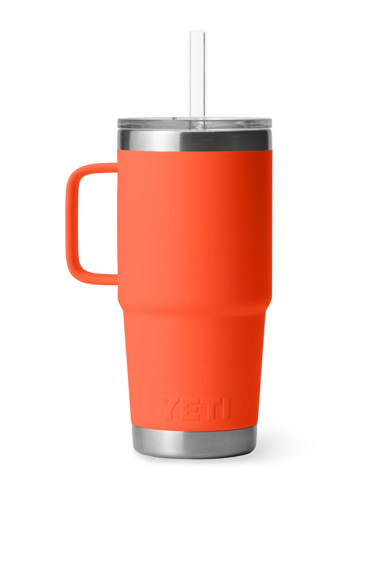 Rambler 25 oz Straw Mug - Papaya - Image 3
