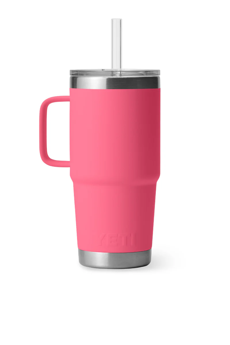 Rambler 25 oz Straw Mug - Tropical Pink - Image 3