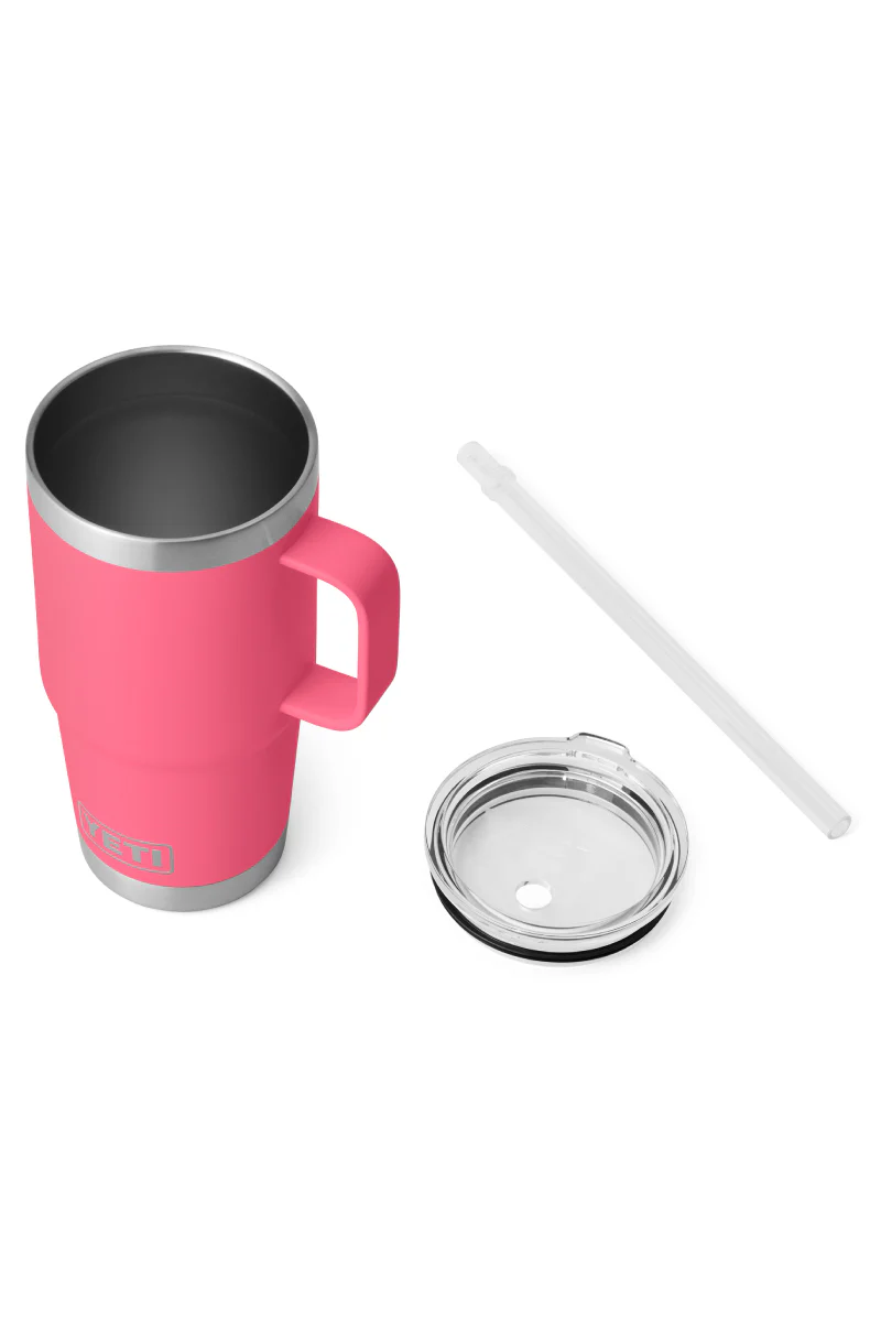 Rambler 25 oz Straw Mug - Tropical Pink - Image 4