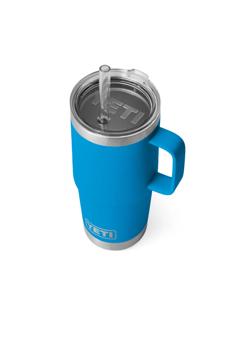Rambler 25 oz Straw Mug - Big Wave Blue