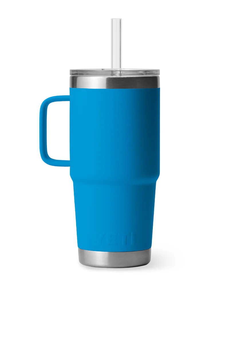 Rambler 25 oz Straw Mug - Big Wave Blue - Image 3