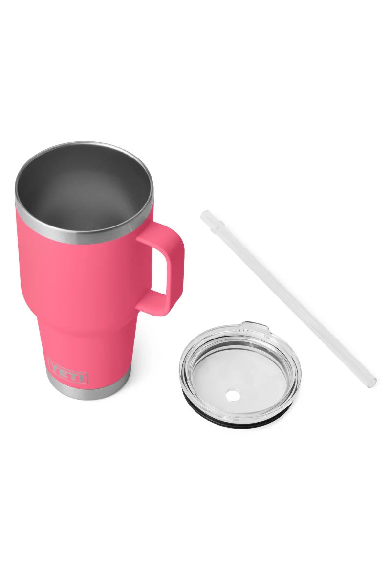 Rambler 35 oz Straw Mug - Tropical Pink - Image 4